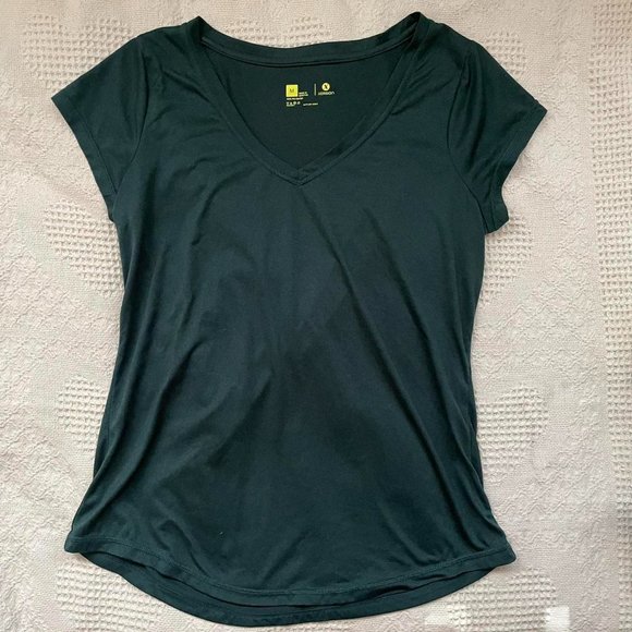 dark forest green Xersion workout top - Picture 1 of 2